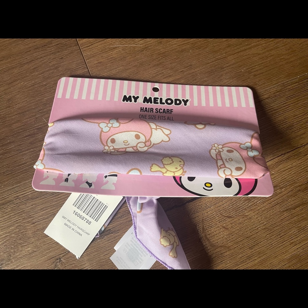 MY MELODY-NWT Purple Tie Head Band